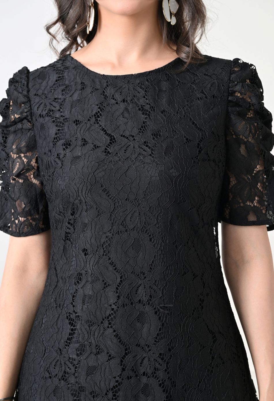 Women Black Solid Comfort Maxi Dress – view 5