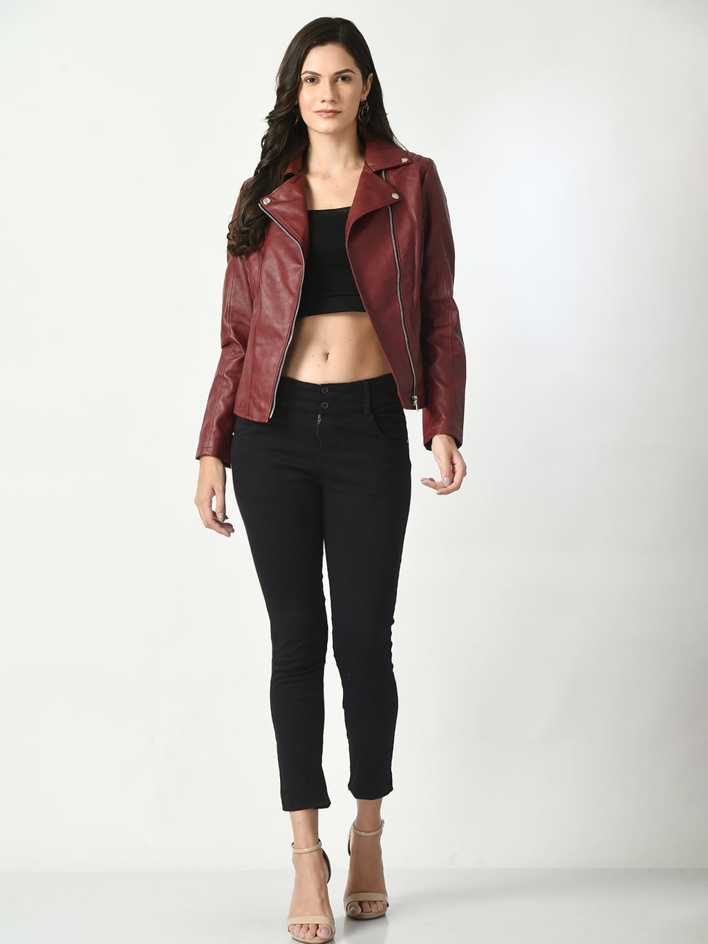 Lapel Collar Water Resistant Anti Odour Leather Jacket – view 25