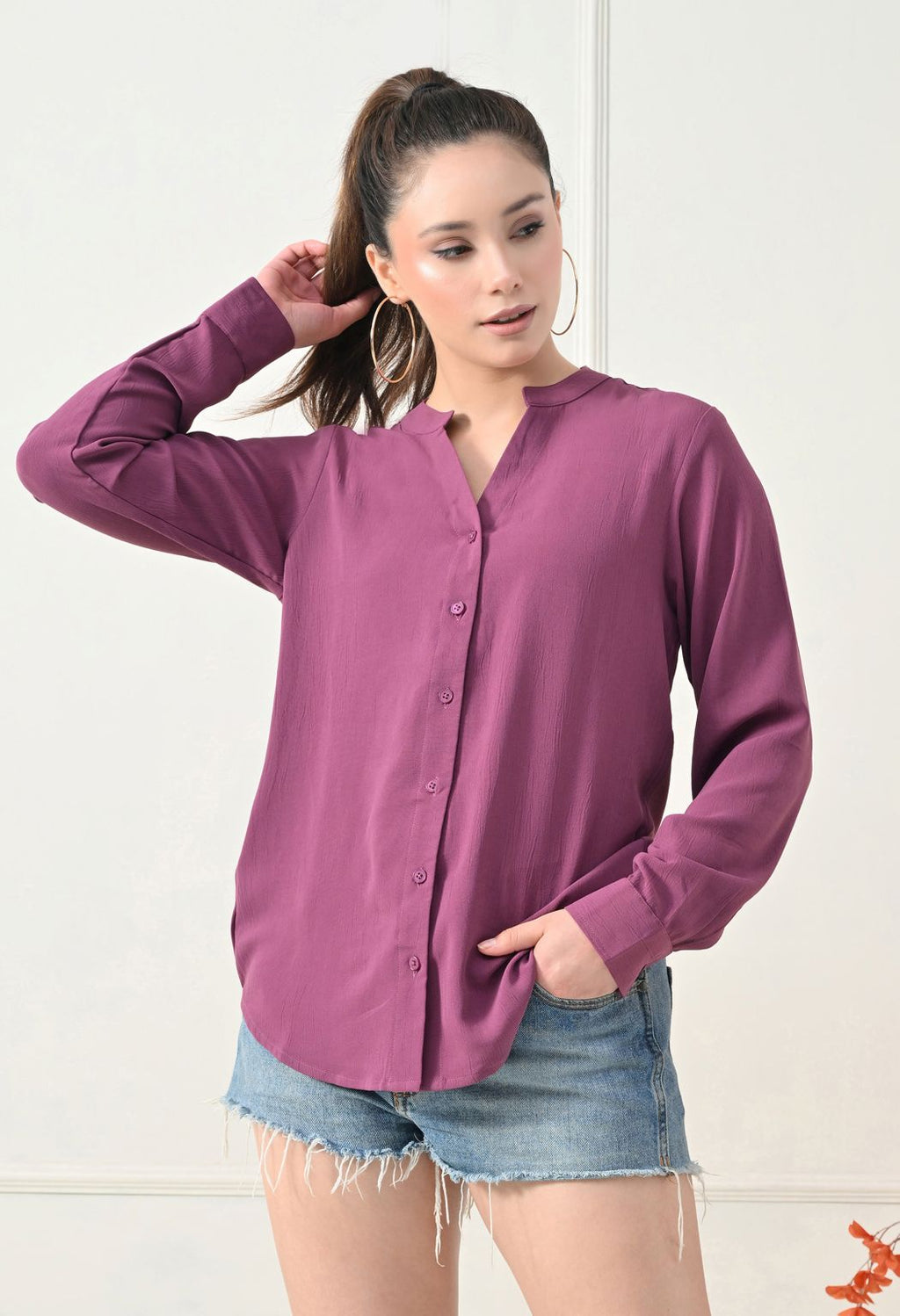 Women Parpal Solid Comfort Casual Shirts – view 5