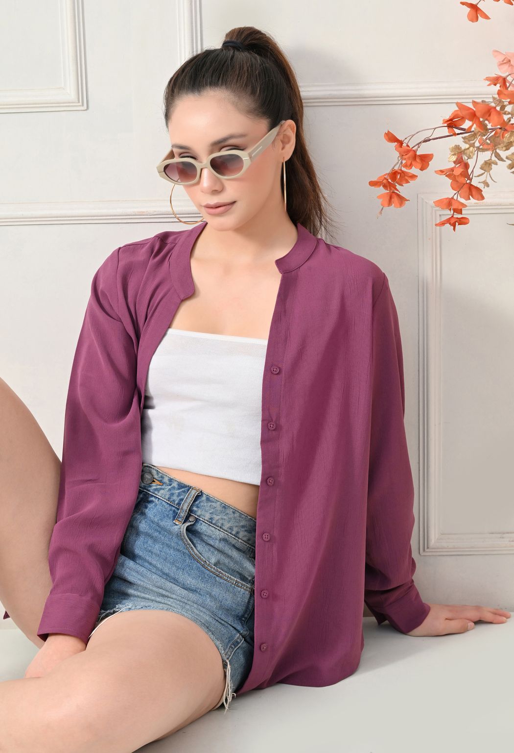 Women Parpal Solid Comfort Casual Shirts – view 6