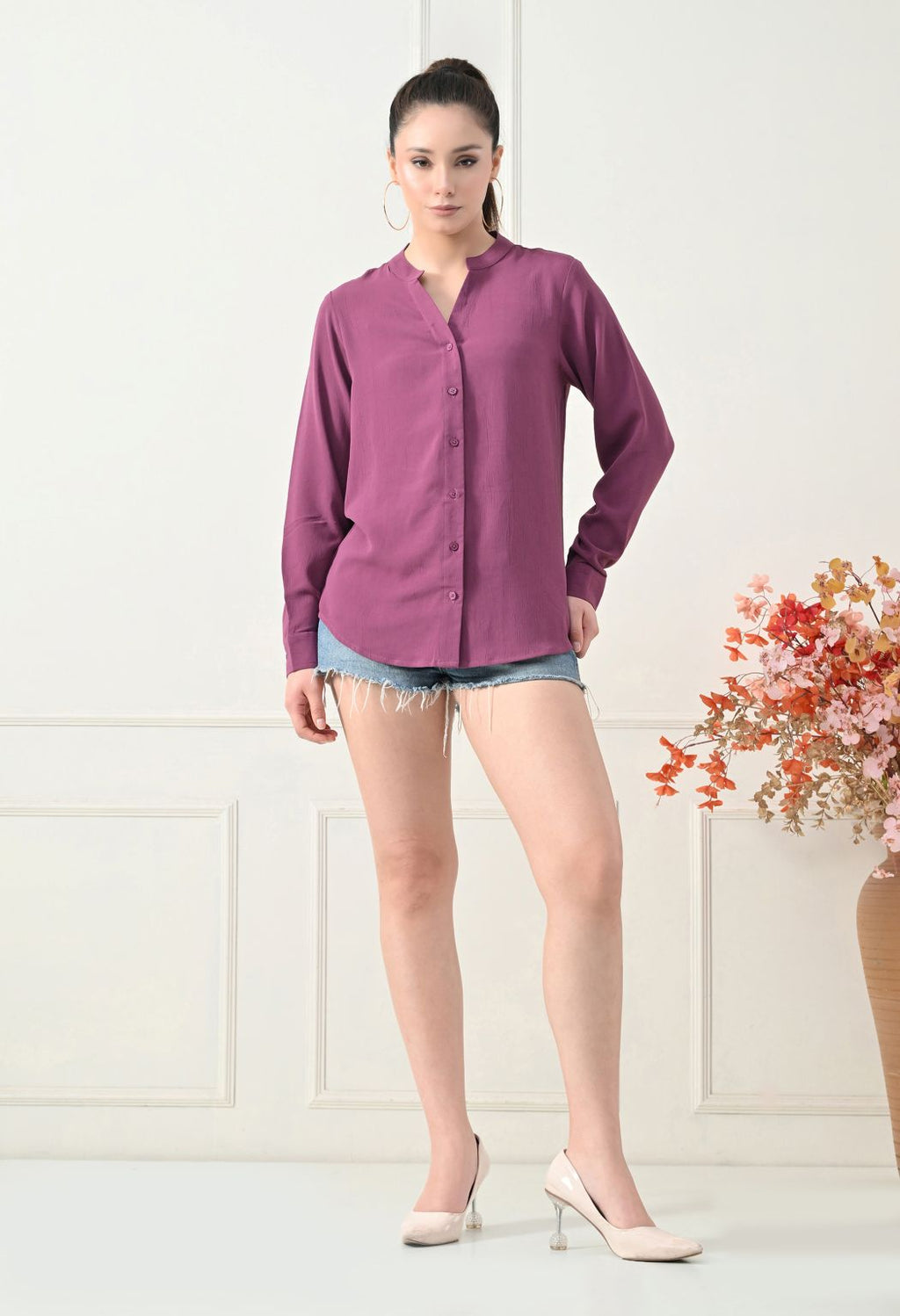 Women Parpal Solid Comfort Casual Shirts – view 7
