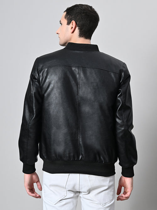 Lightweight Bomber Black Jacket For Men – view 2