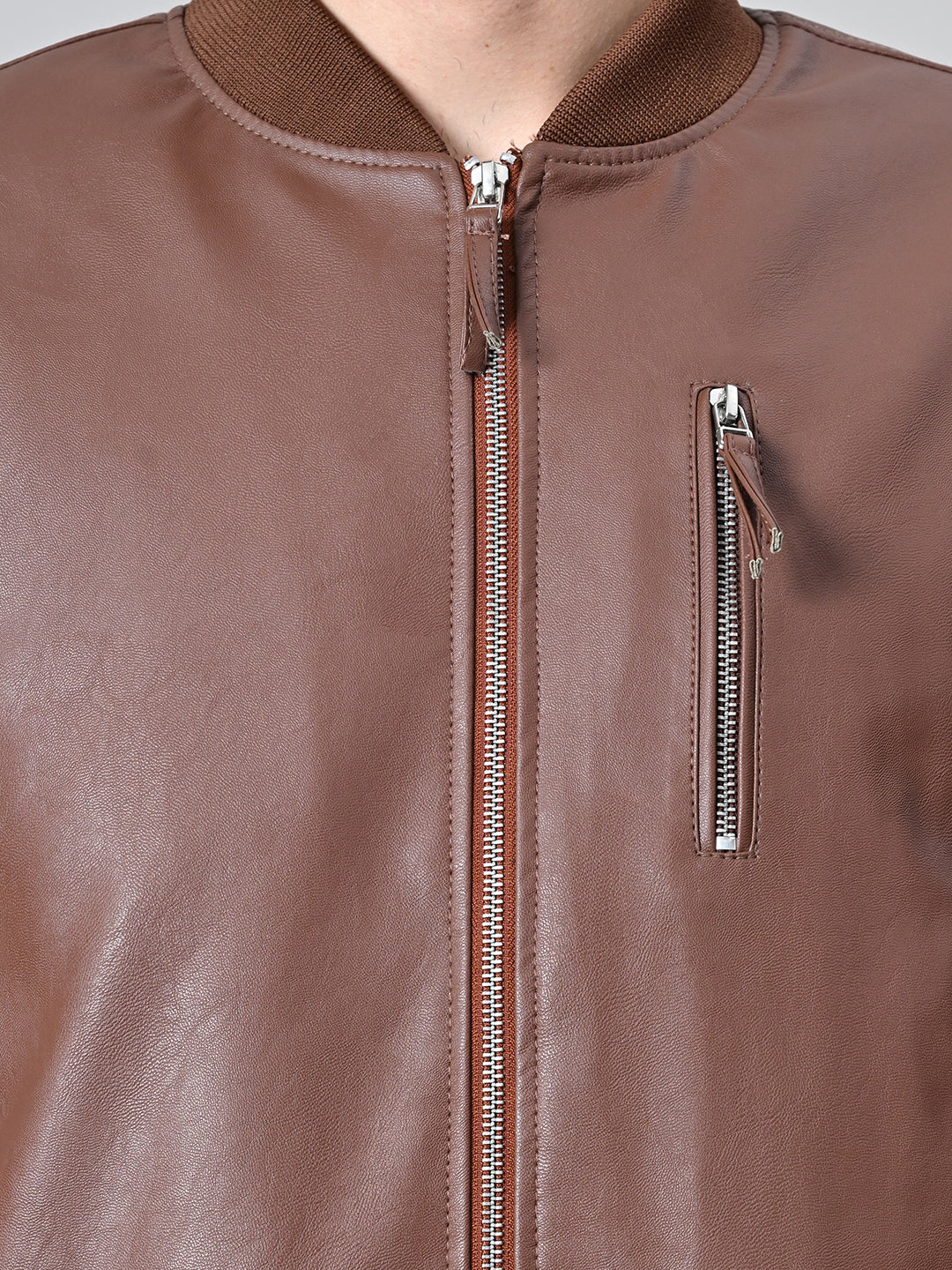 Lightweight Bomber Tan Jacket For Men – view 6