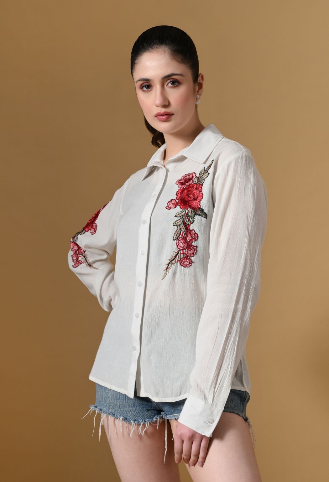 Women Comfort Floral Casual Shirt – view 4