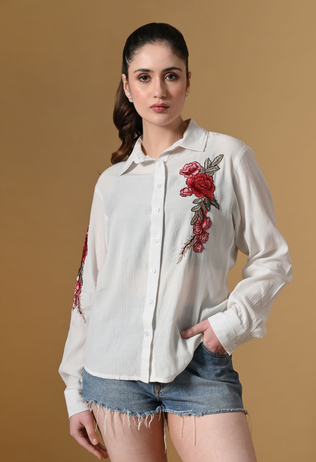 Women Comfort Floral Casual Shirt – view 5