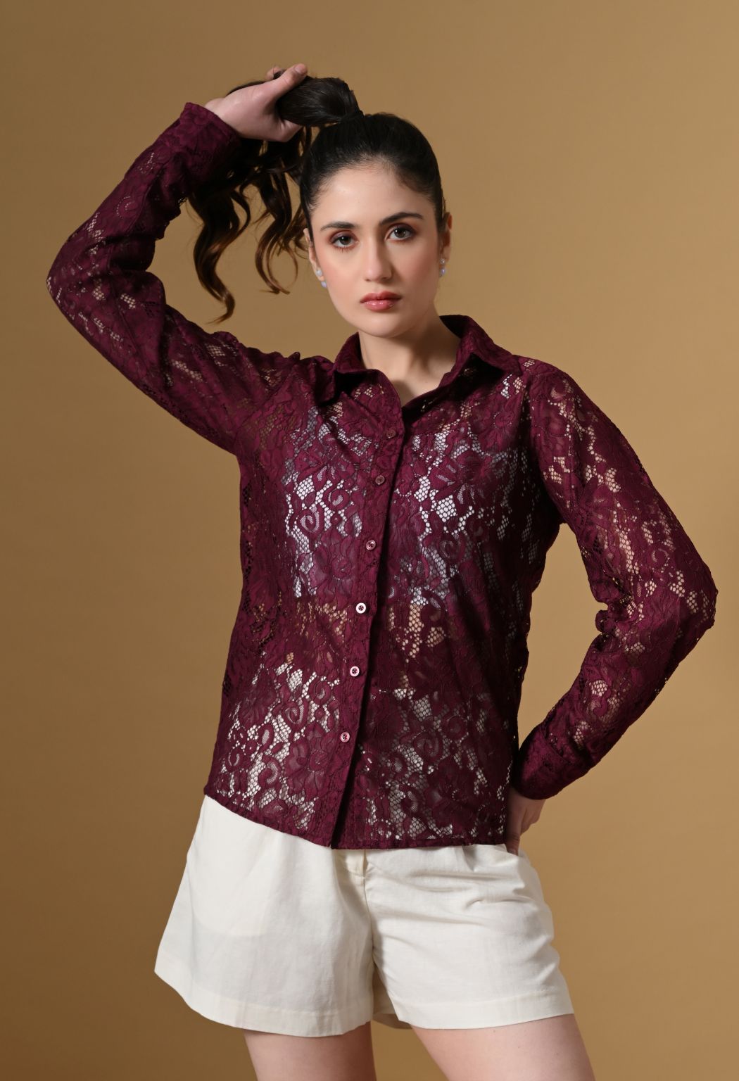 Tboj Women Comfort Semi Sheer Casual Shirt – view 2